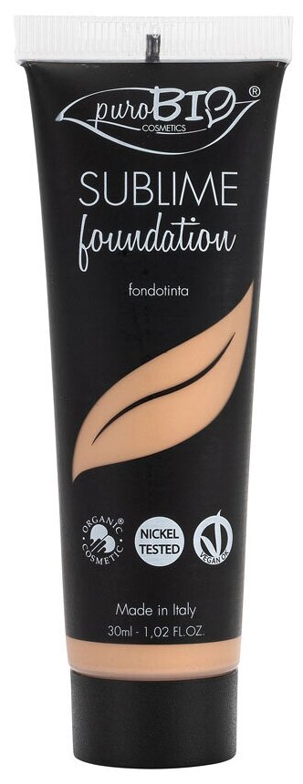 PuroBIO Тональный крем Sublime Foundation Fondotinta, 30 мл, оттенок: 03