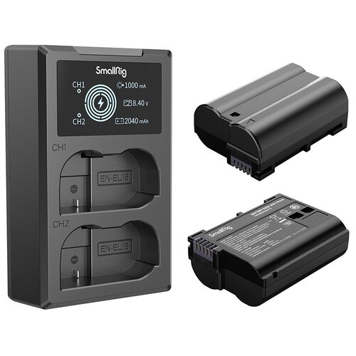 Зарядное устройство SmallRig 3820 + 2 аккумулятора EN-EL15