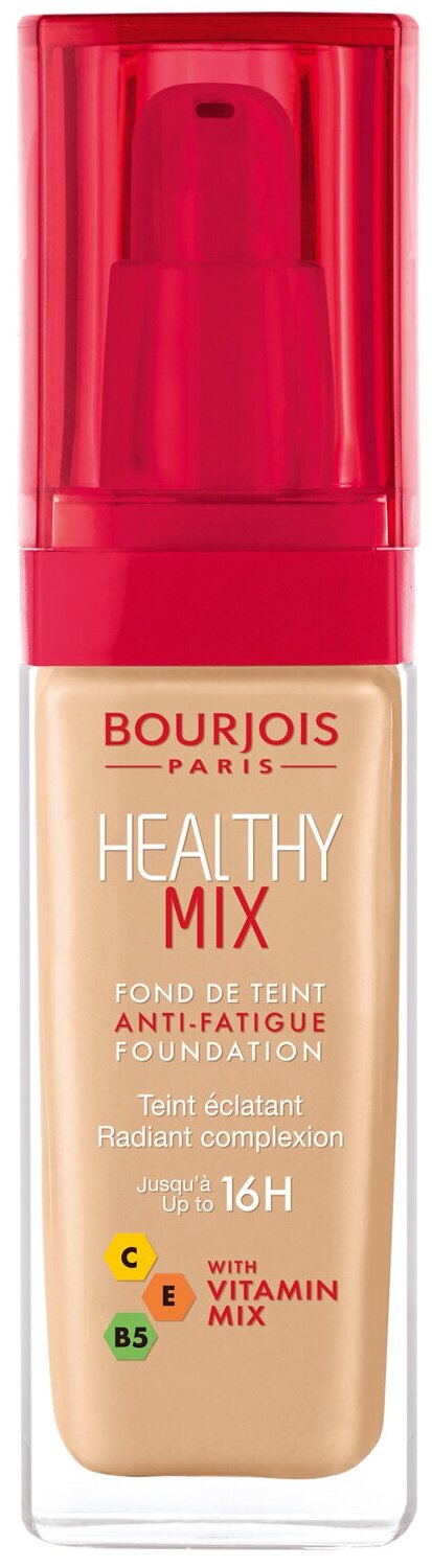 Буржуа Париж / Bourjois Paris - Тональный крем для лица Healthy Mix тон 53 Light Beige 30 мл