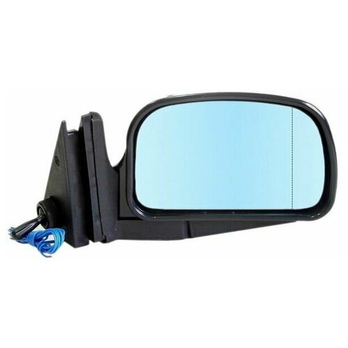 Зеркало боковое правое ВАЗ 2104, 2105, 2107 модель ЛТА-5 ГО с тросовым приводом регулировки, с асферическим противоослепляющим отражателем голубого тона и системой обогрева.