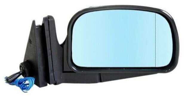 Зеркало боковое правое ВАЗ 2104, 2105, 2107 модель ЛТА-5 ГО с тросовым приводом регулировки, с асферическим противоослепляющим отражателем голубого тона и системой обогрева.