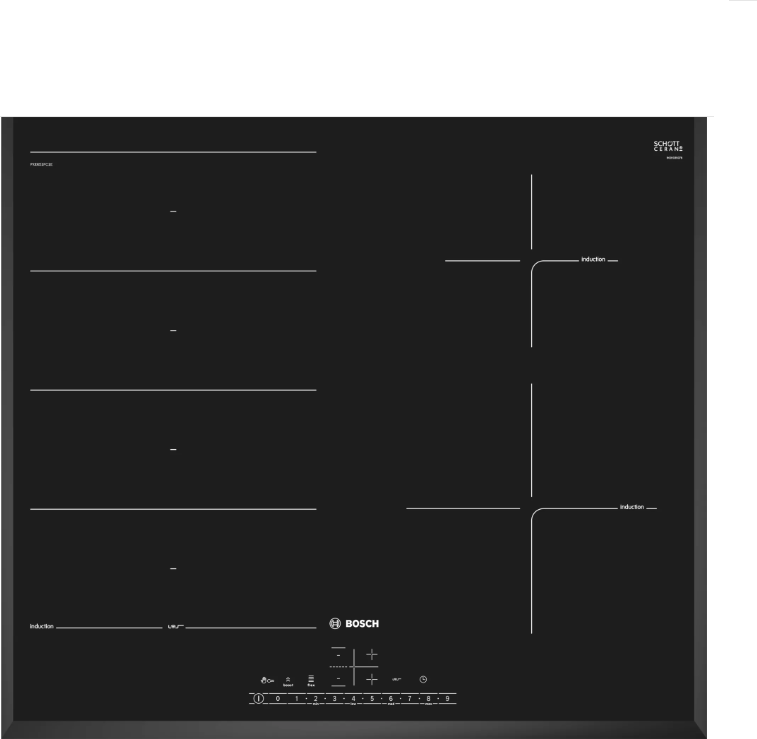 Индукционная варочная поверхность Bosch PXE651FC1E черный - фото №16