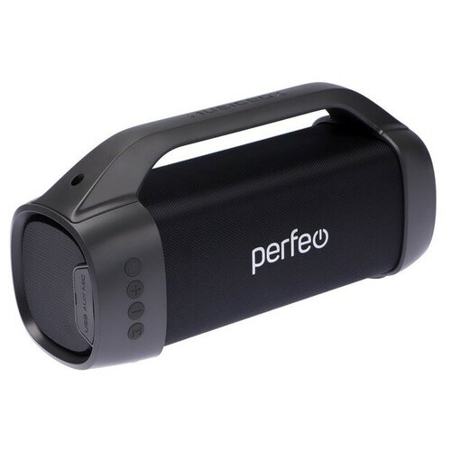Портативная колонка Perfeo BOOMER FM MP3 microSD USB AUX 26 Вт 3600 мАч черная 627200₽