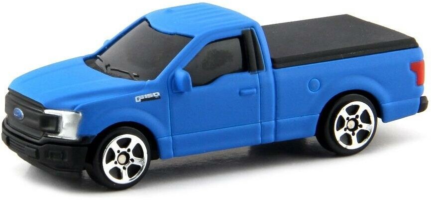 Машина металлическая Uni-Fortune "RMZ City" М 1:64, Ford F150 2018, без механизмов, цвет синий матовый (344037SM(A))