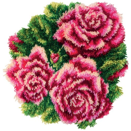 фото Набор для вышивания panna "коврик. розы", арт. ки-7037, 50х48 см