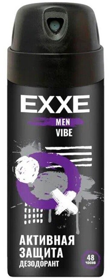 Дезодорант мужской Антиперспирант спрей, EXXE MEN, VIBE, 150 мл
