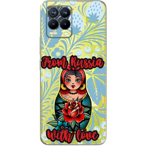 Силиконовый чехол Mcover для Realme 8 Pro с рисунком Matreshka from Russia силиконовый чехол mcover для samsung galaxy s20 с рисунком matreshka from russia