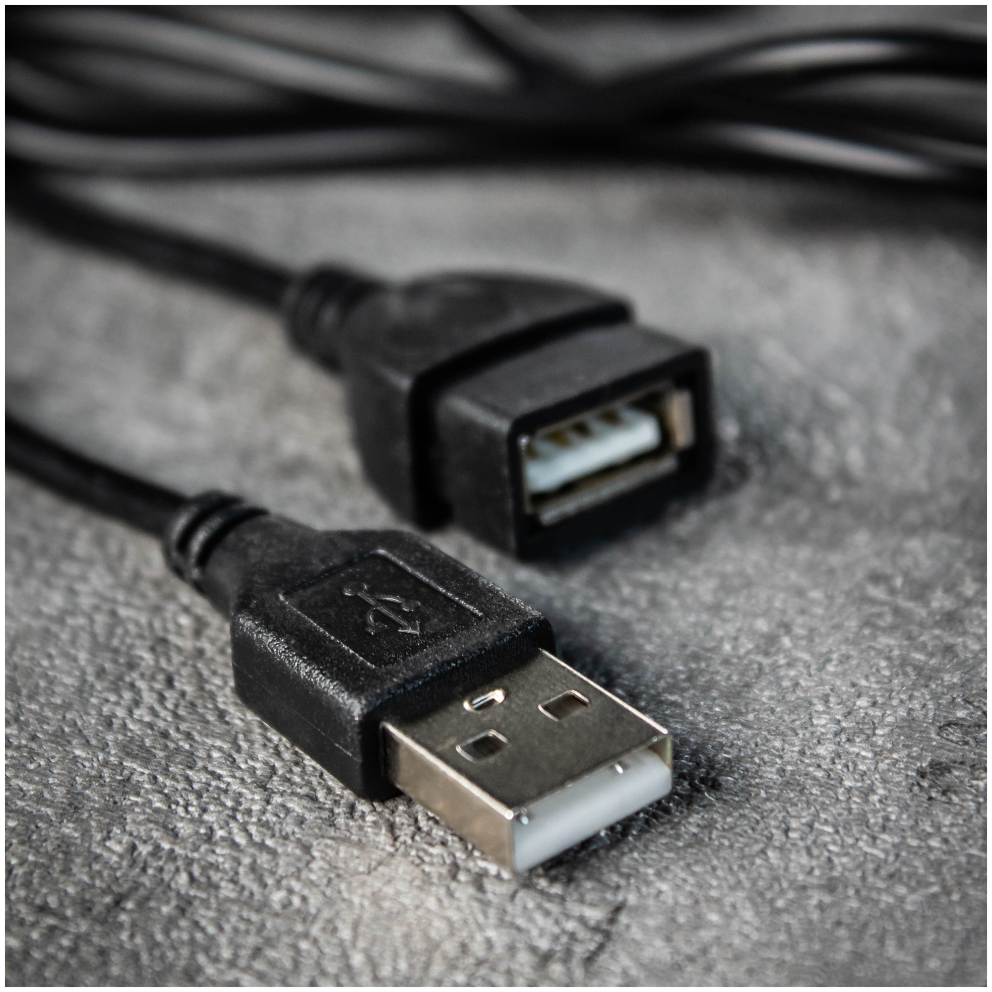 Удлинитель кабеля USB для компьютера AMFOX A - B "папа-мама"