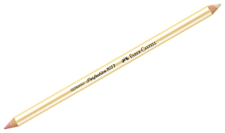 Ластик-карандаш Faber-Castell "Perfection 7057", двухсторонний, 2 штуки