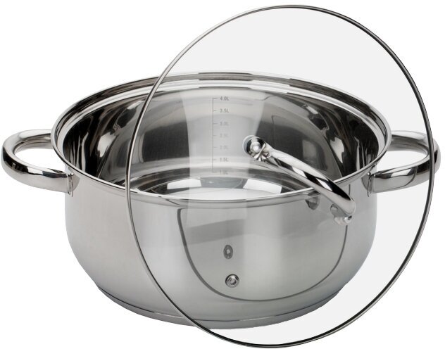 Кастрюля Attribute Steel Grace ASG024 24х11,5см 4,8л - фото №2