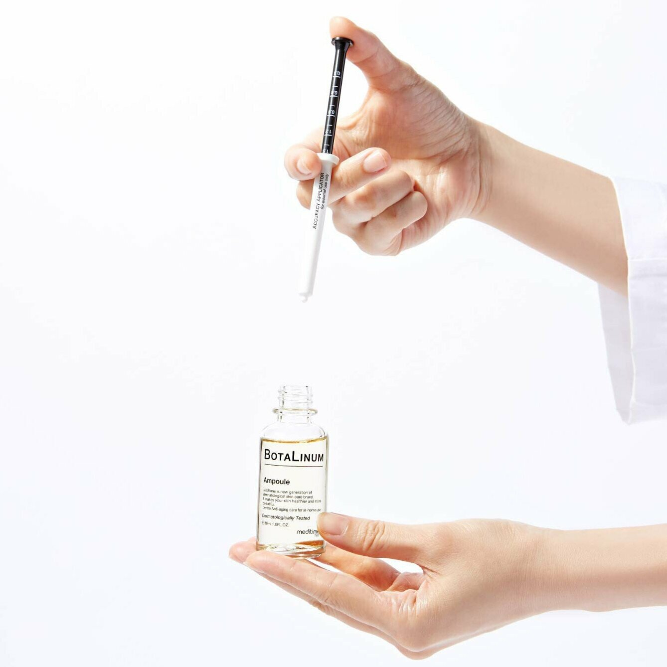 Meditime Антивозрастная сыворотка для лица с эффектом ботокса Meditime NEO Botalinum Ampoule средство от морщин, на основе ботулина, ботокс без укола, омоложение лица, корейская косметика 30мл — фото 1