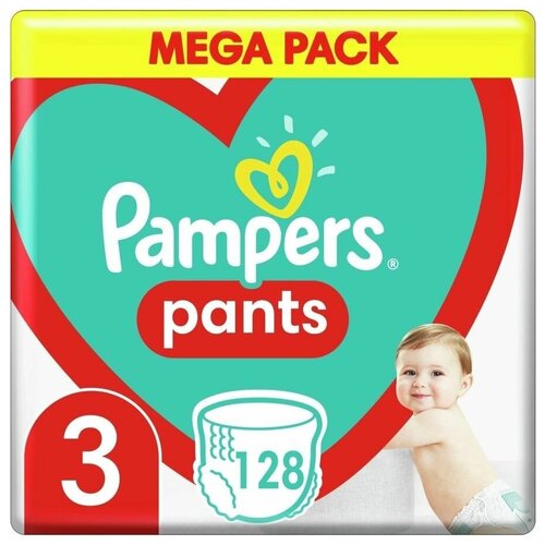 Подгузники-трусики Pampers Pants, размер 3, 6-11 кг, 128 шт.