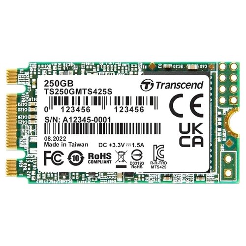 Твердотельный накопитель Transcend 250 ГБ SATA TS250GMTS425S