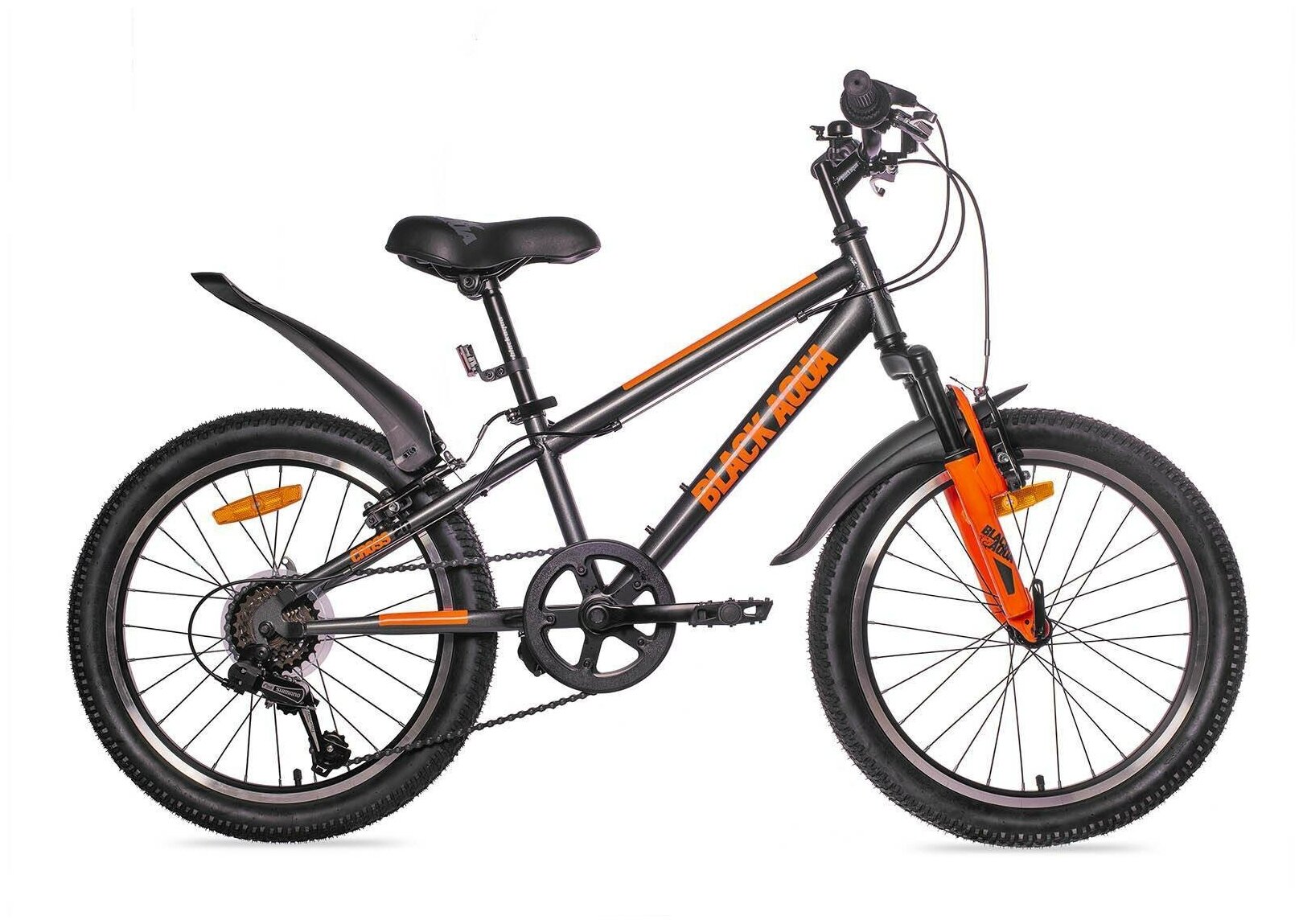 Велосипед BLACK AQUA Cross 1221 V 20 (серый-оранжевый) 2022 г