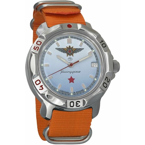 Наручные часы Восток Командирские, оранжевый наручные часы восток командирские механические командирские 811290 tricolor5 мультиколор