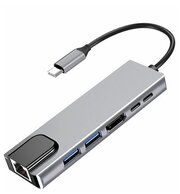 USB-концентратор с Type-C HDMI | RJ-45 | 2xUSB 3.0 | 2xType-C