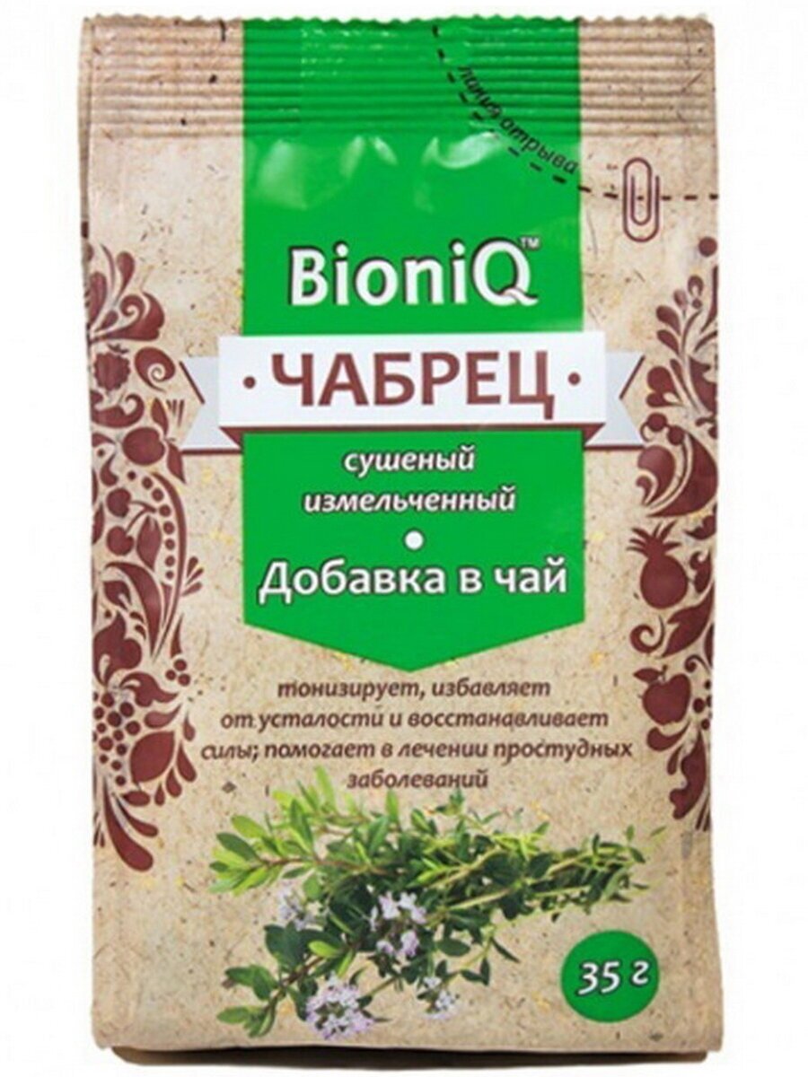 Чабрец сушеный "BioniQ", 35 гр