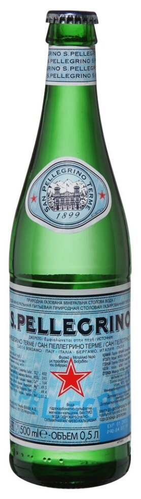 Минеральная вода S. Pellegrino газированная, стекло, 24 шт. по 0.5 л - фотография № 2