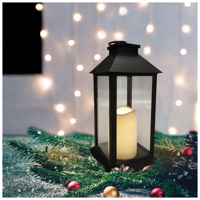 Светодиодный подвесной ночник/светильник Neon-Night с декоративной свечкой черный