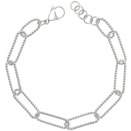 Браслет WowMan Jewelry, серебристый браслет wowman jewelry размер 20 5 см серебристый черный