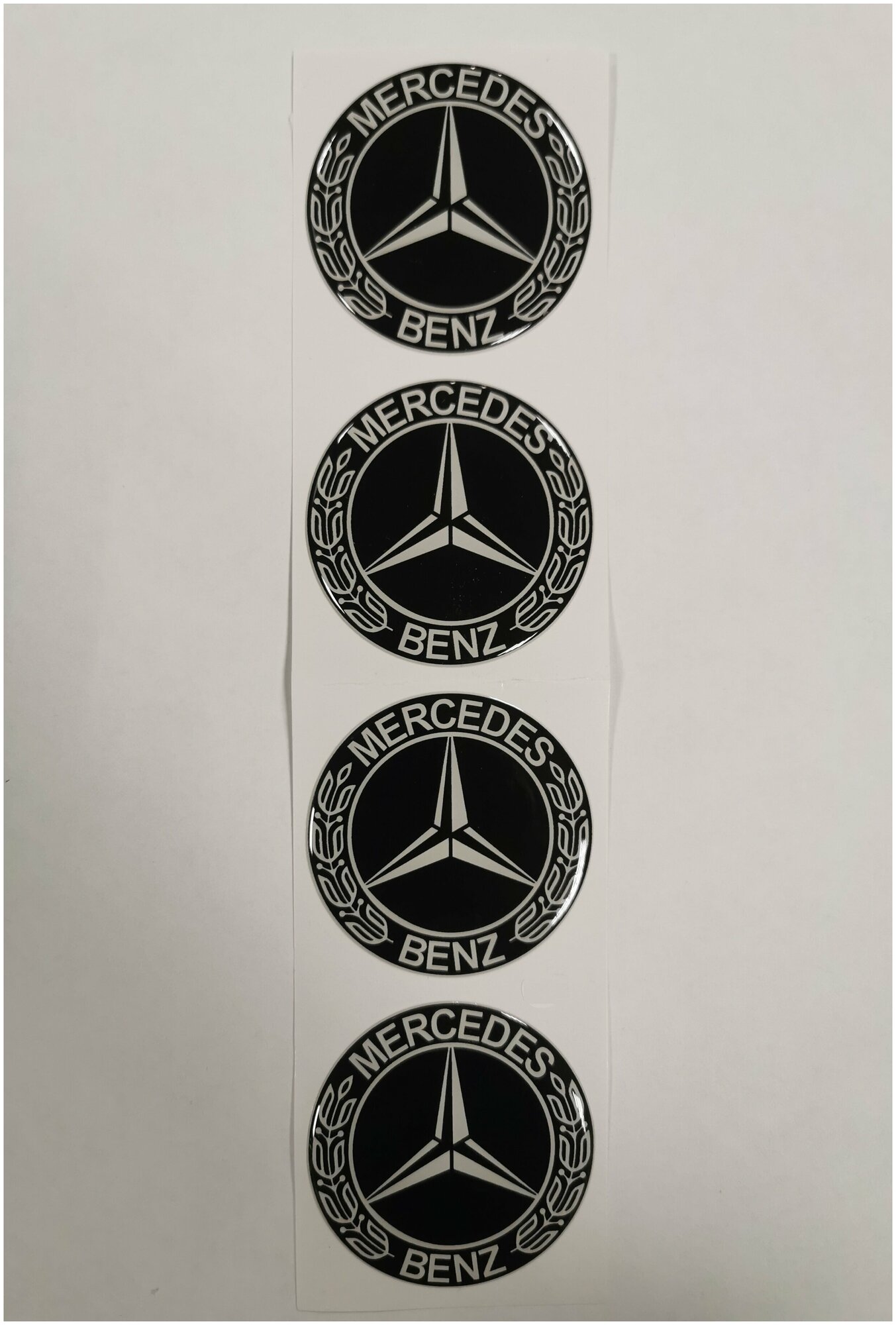 Наклейки на колесные диски / D58 мм / Мерседес / Mercedes