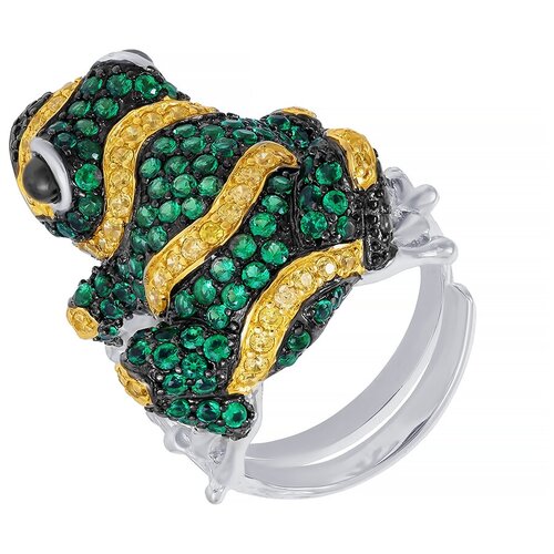 фото Element47 кольцо из серебра 925 пробы с кубическим цирконием syr17x138b_ko_001_wg, размер 17.5