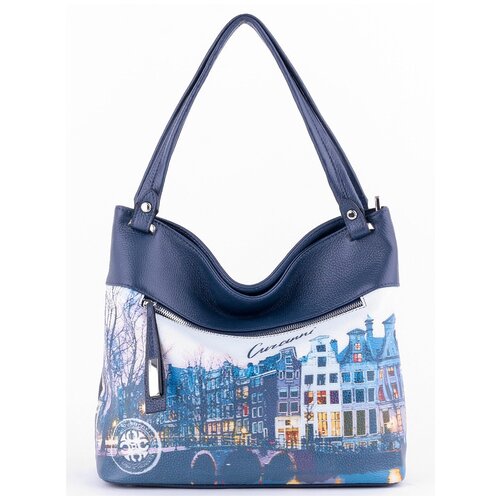 фото Женская сумка-хобо на плечо curanni с принтом амстердам