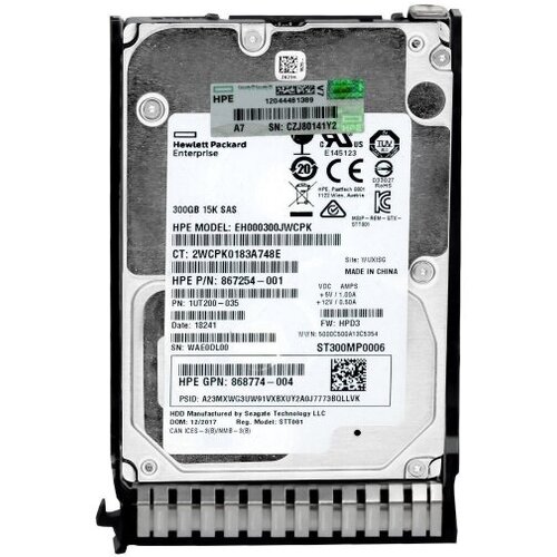Жесткий Диск HP 1UT200-035 300Gb SAS 25 2979500₽