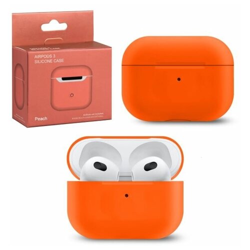 Силиконовый чехол для Apple AirPods 3 Peach