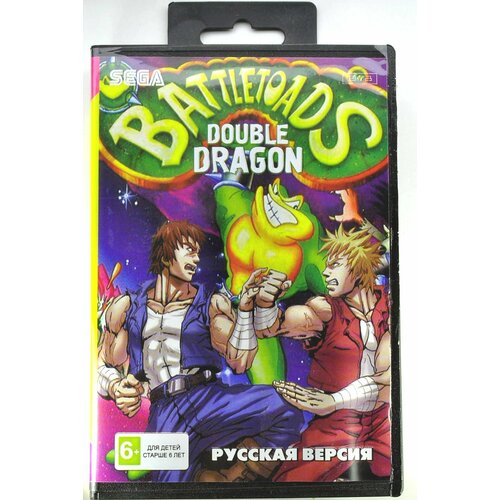 Игра Battletoads  & Double Dragon для SEGA 16bit Русская версия