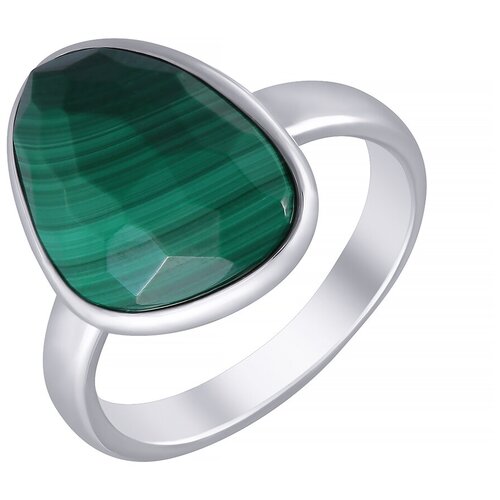 фото Element47 кольцо из серебра 925 пробы с малахитами mr1998_ko_mh_wg, размер 18