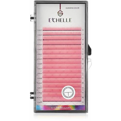 E'CHELLE ресницы PINK 16 линий микс D 0.10 6-13mm