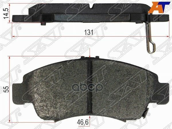 Колодки Тормозные Перед Honda Civic Ek/Ej/Es1 95-05/Fit Gd3/4 4Wd 01-07 Sat арт. ST-45022-S04-G01