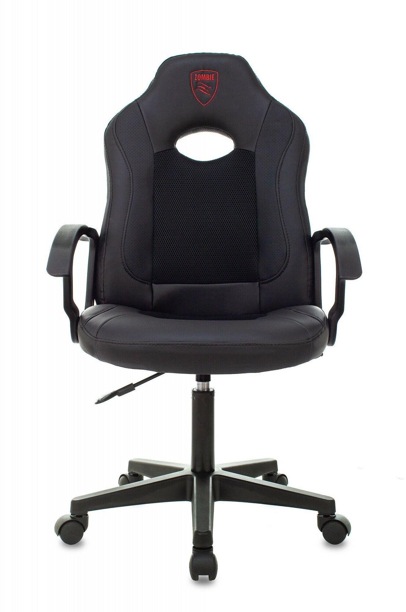 Кресло ZOMBIE игровое 11LT черный текстиль/эко.кожа на колес. пластик черный - фотография № 12