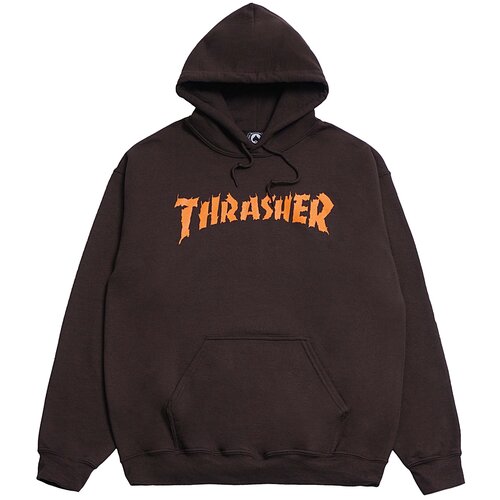 фото Толстовка thrasher burn it down hood dark chocolate / xl