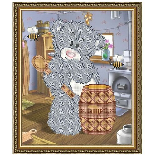 Рисунок на ткани Арт Соло Мишка с медом, 19x24 см рисунок на ткани арт соло мишка с шашлыком 19x24 см
