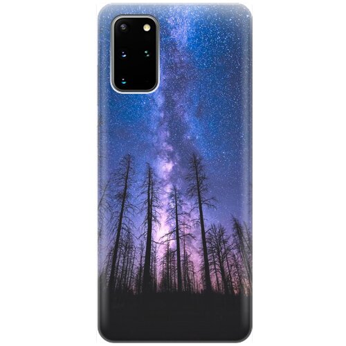 фото Re:pa накладка transparent для samsung galaxy s20+ с принтом "ночной лес и звездное небо"