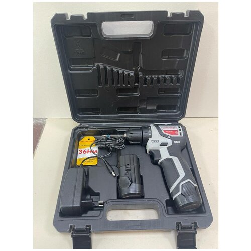 Дрель-шуруповерт аккумуляторная Интерскол ДА-1012В 12 В 2 x 2 Ач Li-Ion ЗУ кейс 820100₽