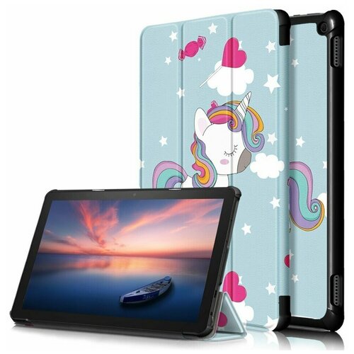 Чехол Smart Case для Amazon Fire HD 10 (2021) (Unicorn) multicolor tablet cover case suitable for amazon fire 7 fire hd 8 fire hd 10 anti dust leather cover case protective shell