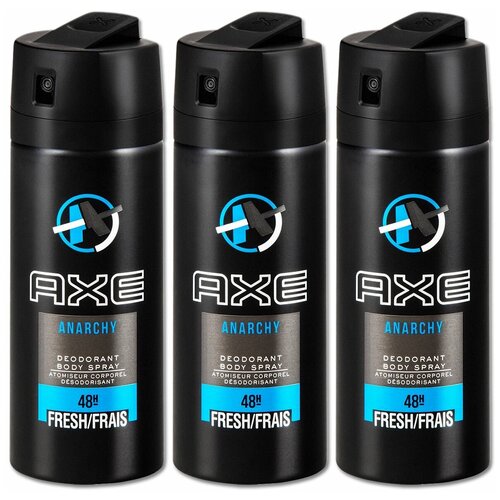 Дезодорант мужской AXE Anarchy, 150 мл, 3 шт. дезодоранты axe дезодорант аэрозоль axe click