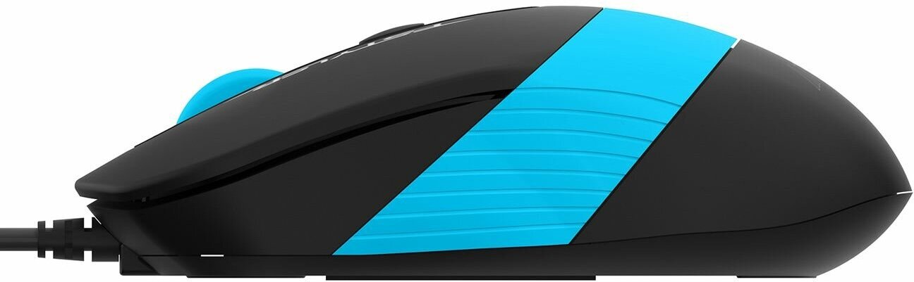Комплект (клавиатура+мышь) A4 Fstyler F1010, USB, проводной, черный и синий [f1010 blue] - фото №5