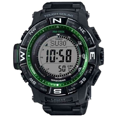 наручные часы casio pro trek 81407 зеленый черный Наручные часы CASIO Pro Trek, черный