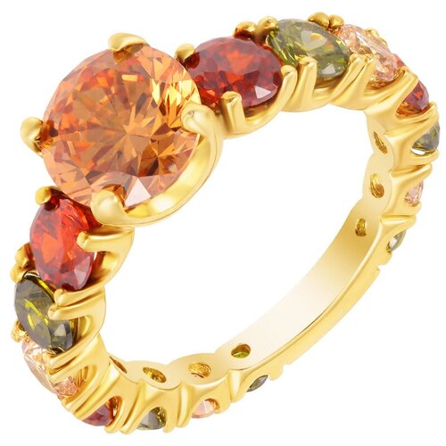 фото Element47 кольцо из серебра 925 пробы с кубическим цирконием se2627-r_ko_001_yg, размер 18.5