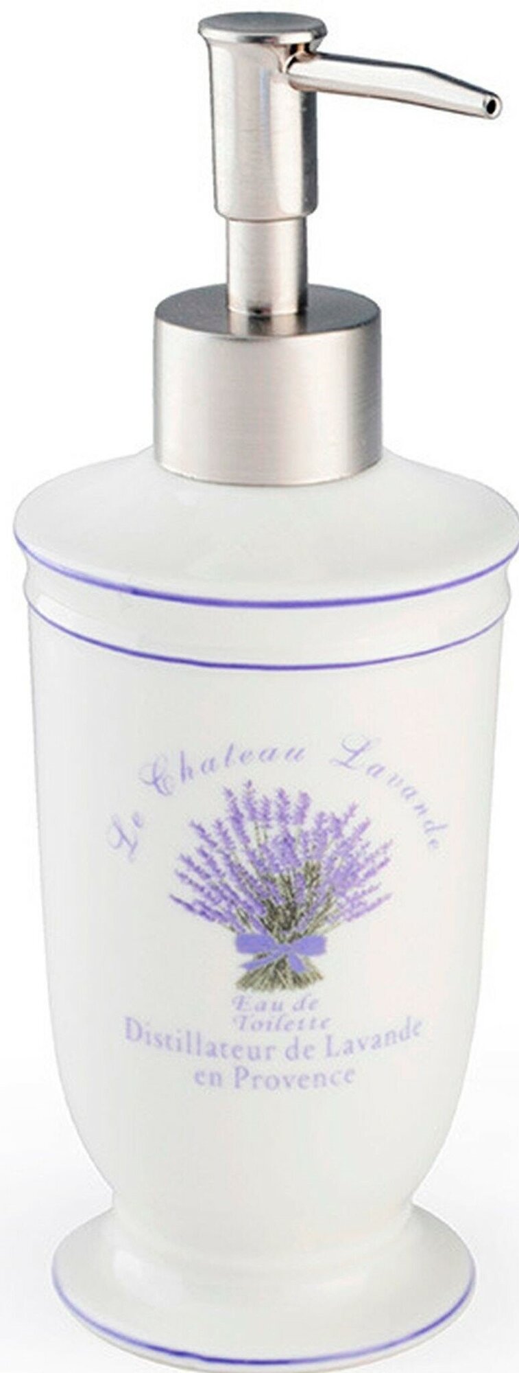 Дозатор для жидкого мыла Verran Lavender бело-фиолетовый