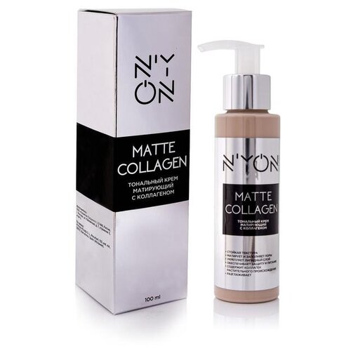 N'YON Тональный крем Matte Collagen, 100 мл, оттенок: 101