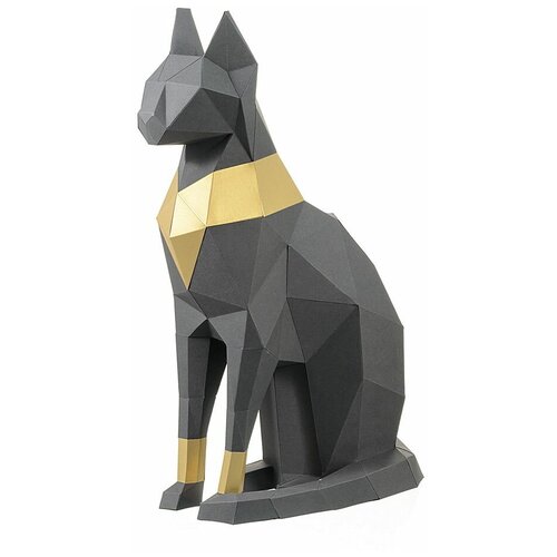 Набор для паперкрафта Кошка Бастет (графитовый)