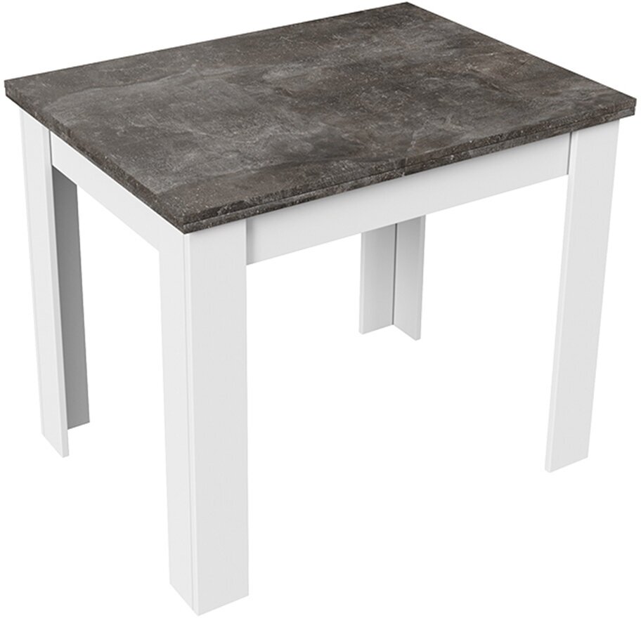 фото Стол раздвижной ТриЯ Промо,90(169,8)х75х67 см цвет ателье тёмный, белый