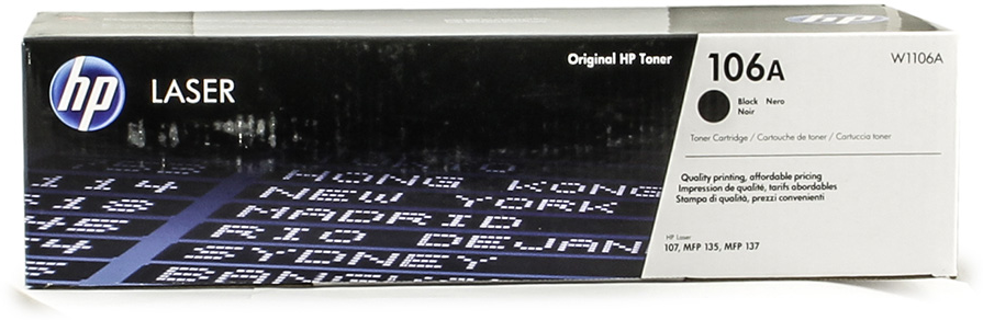 Картридж HP 106, черный [w1106a] - фото №7