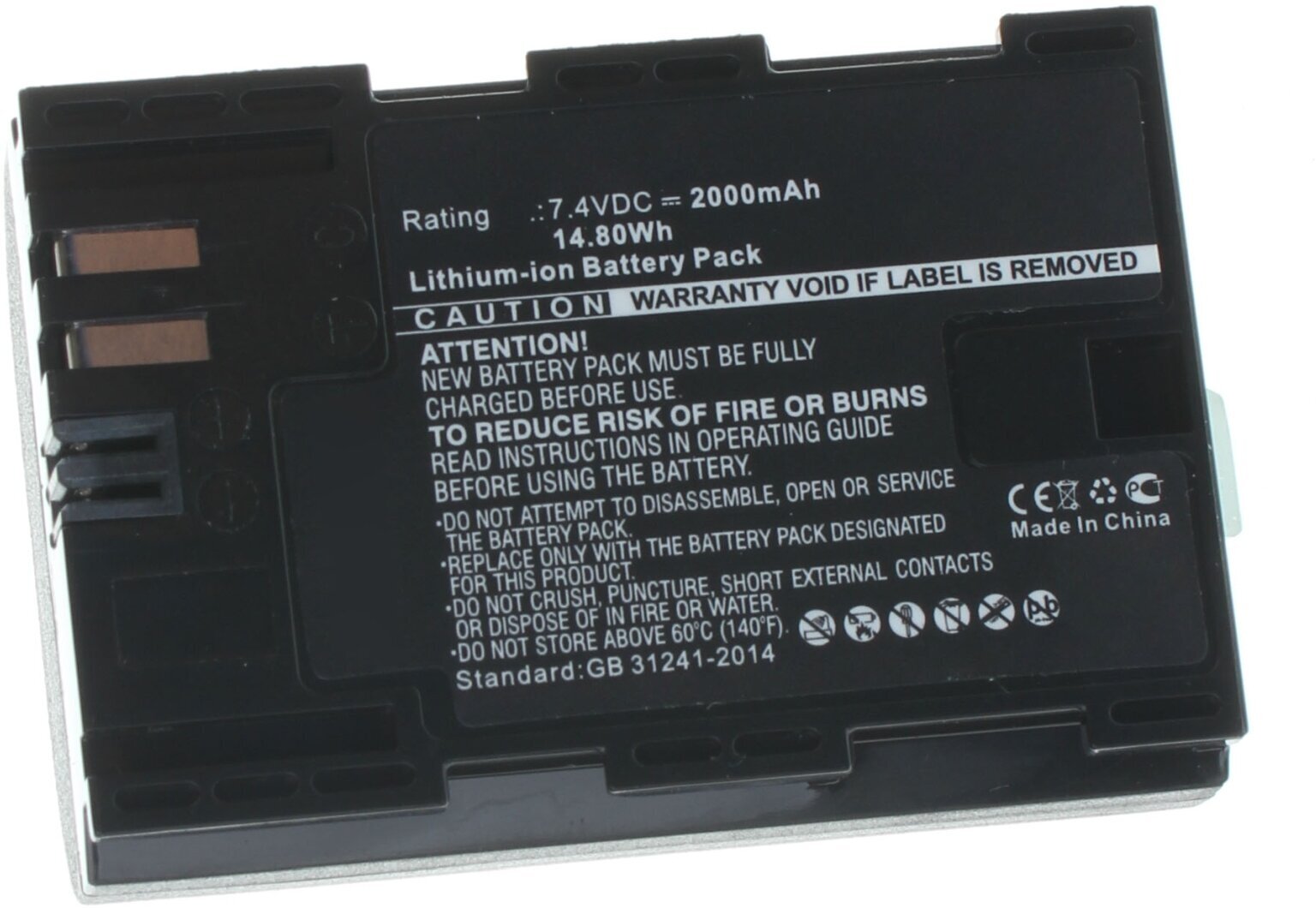 Аккумуляторная батарея iBatt 2000mAh для Canon LP-E6N, iB-F127, iB-F473, iB-F450, iB-F474
