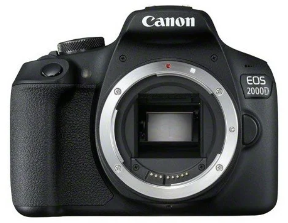 Фотоаппарат Canon EOS 2000D Body, черный